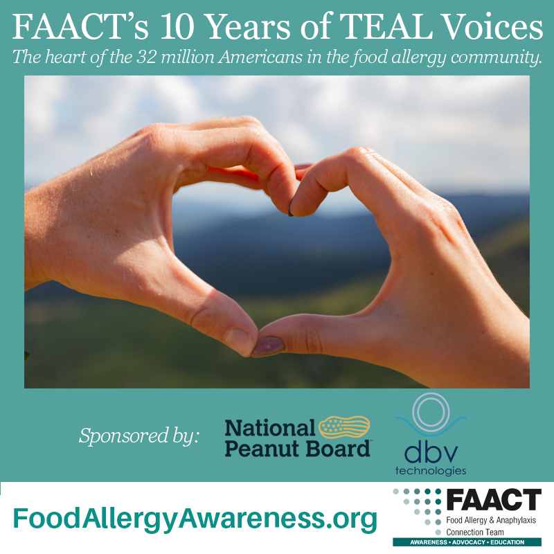 Show Your Teal Love on Social for FAACTâ€™s 10 Years of TEAL Voices Graphic